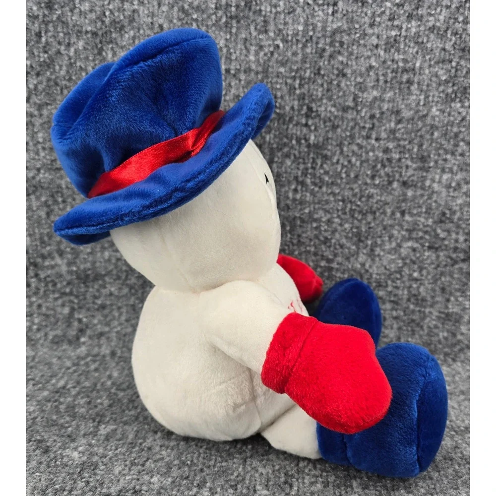 Vtg Dan Dee Tickle Wiggle Animated Plush Snowman Happy Holidays Christmas Works